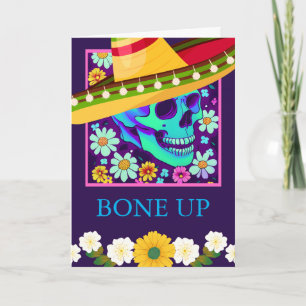 Para Ele Cartões de aniversários Flores De Caveira