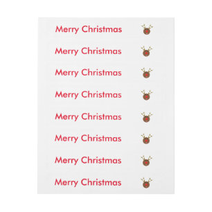 Para Envelope Etiquetas customizáveis da rena do Natal do Cyber