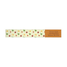 Para Envelope Folhas da queda: etiquetas de endereço do