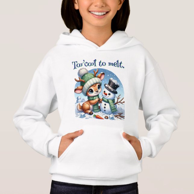 Para Esfriar Para Derreter Capuz de Menina  (Frente)