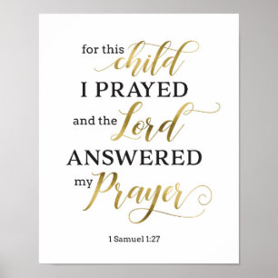 Para esta criança eu Prayed o impressão da arte