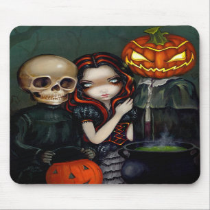 "Para fora Truque-ou-Tratando" Mousepad