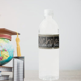 Para Garrafa D'água Rótulo do frasco de graduação de estrelas pretas b