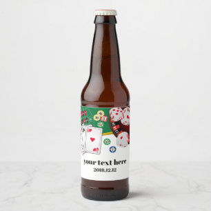 Para Garrafa De Cerveja casino, pôquer, adulto, vinho, rótulo do vinho,