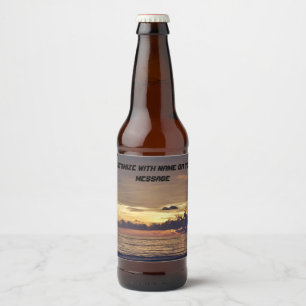 Para Garrafa De Cerveja Rótulo da Beer Sunset Beach