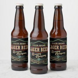 Para Garrafa De Cerveja Rótulo Personalizado da Cervejaria Lager Beer Brew