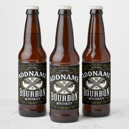 Para Garrafa De Cerveja Rótulo Whiskey do Bourbon Vintage Personalizado