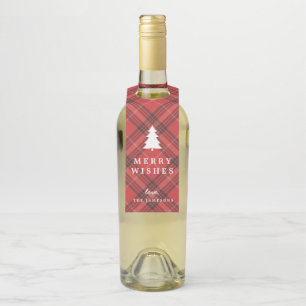 Para Garrafa Etiqueta de vinho Tartan
