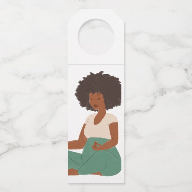 Para Garrafa "Toque de assinatura - Etiqueta de travamento pers (Frente)