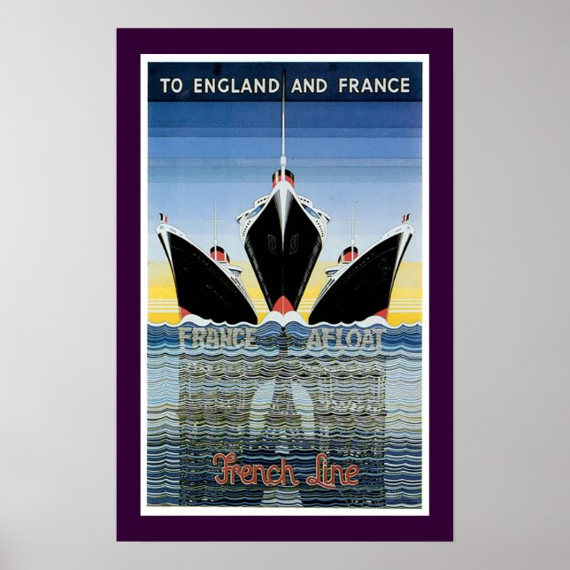 Para Inglaterra e França - Poster da linha frances (Frente)