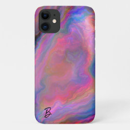 Para iPhone 11 Abstrato Opal Agate Capa de telefone Personalizada