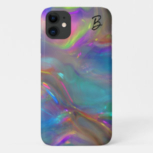 Para iPhone 11 Abstrato Opal Capa de telefone Personalizada