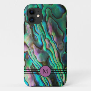 Para iPhone 11 Bonito Painterly Paua Abalone Capa de telefone ini