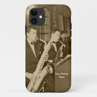 Para iPhone 11 Capa de iPhone5 Big Band Saxofone Vintage