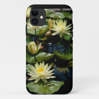 Para iPhone 11 Capa de telefone Amarela Lotus Waterlillies