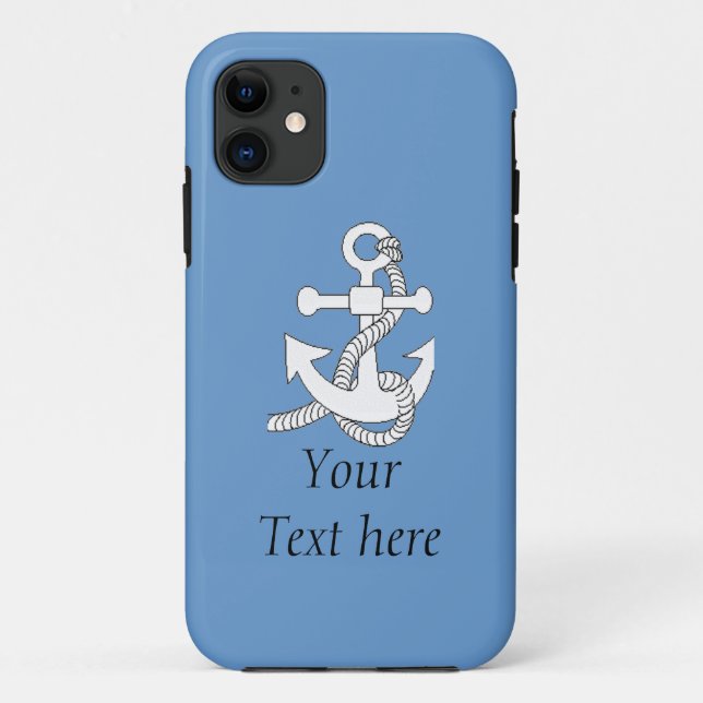 Para iPhone 11 Capa de Telefone - Âncora de Navio (Verso)