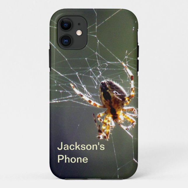 Para iPhone 11 Capa de telefone - Aranha na Web (Verso)