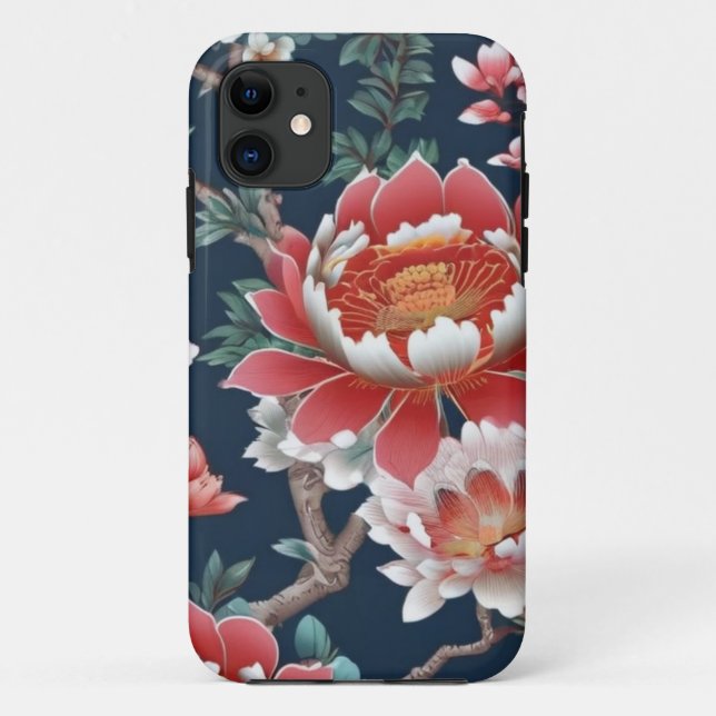 Para iPhone 11 Capa de telefone Chinoiserie (Verso)