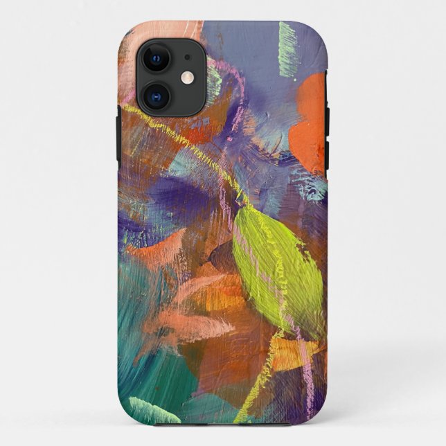 Para iPhone 11 Capa de telefone com design Jardim Selvagem (Verso)