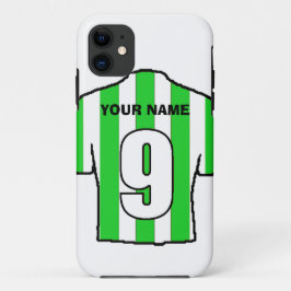 Para iPhone 11 Capa de telefone com o Club Colors! Camisa verde e