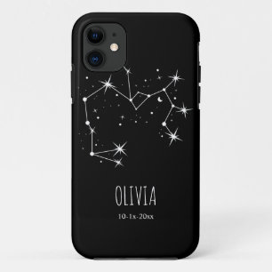 Para iPhone 11 Capa de telefone constelação do zodíaco minimalist