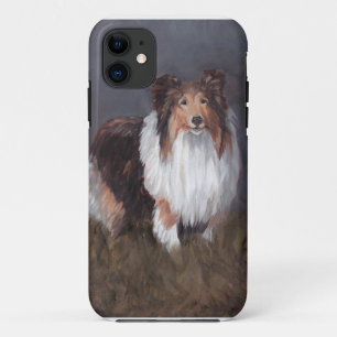 Para iPhone 11 Capa de telefone da arte do cão do Sheepdog de