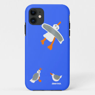 Para iPhone 11 Capa de telefone da arte: Gaivotas do tintureiro