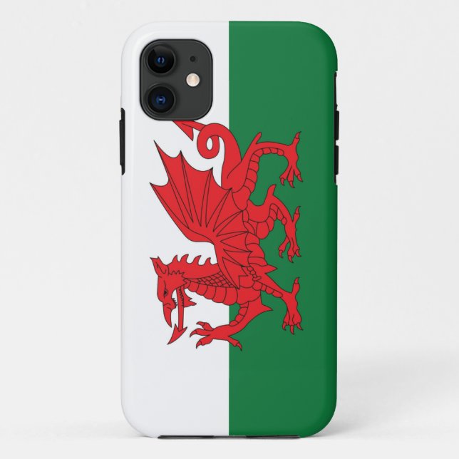 Para iPhone 11 Capa de telefone da bandeira de Galês (Verso)