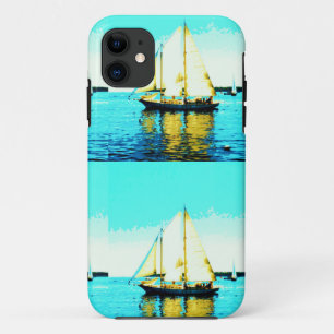 Para iPhone 11 capa de telefone da escuna de maine