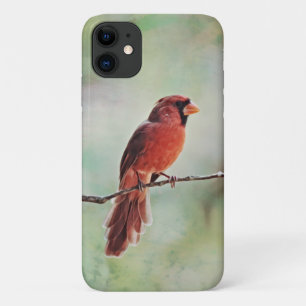 Para iPhone 11 Capa de telefone da natureza da arte das aves card
