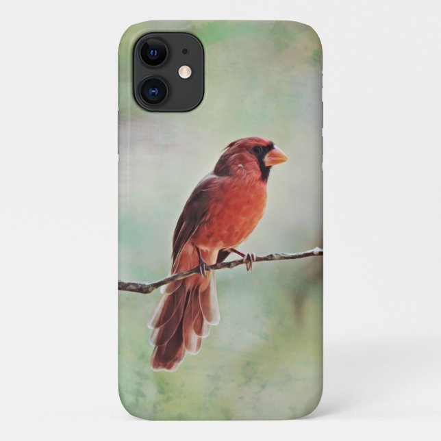 Para iPhone 11 Capa de telefone da natureza da arte das aves card (Verso)