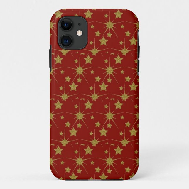 Para iPhone 11 Capa de telefone das Estrelas de Natal (Verso)