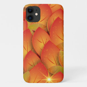 Para iPhone 11 capa de telefone das folhas do outono