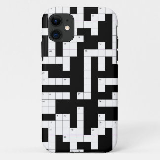 Para iPhone 11 Capa de telefone das palavras cruzadas - preencha