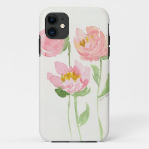 Para iPhone 11 Capa de telefone das peônias do primavera