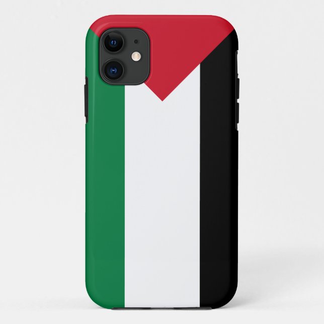 Para iPhone 11 Capa de telefone de bandeira da Palestina (Verso)