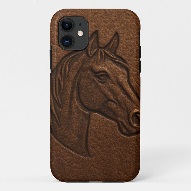 Para iPhone 11 Capa de telefone de Cabeça de Cavalo (Verso)