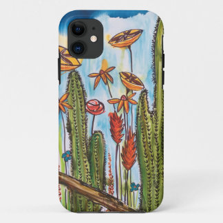 Para iPhone 11 Capa de telefone de Cactus e Blooms