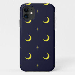 Para iPhone 11 Capa de telefone de células da Noite Sky Moon e St