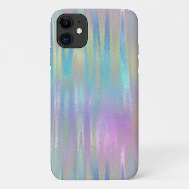 Para iPhone 11 Capa de telefone de Folha Iridescente (Verso)