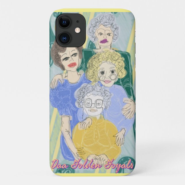 Para iPhone 11 Capa de telefone De Garotas Do Ouro (Verso)