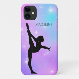 Para iPhone 11 Capa de telefone de Gradiente de Ginástica c/ Nome