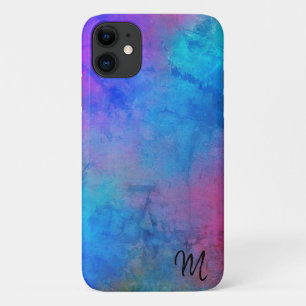 Para iPhone 11 Capa de telefone de Monograma Multicolor