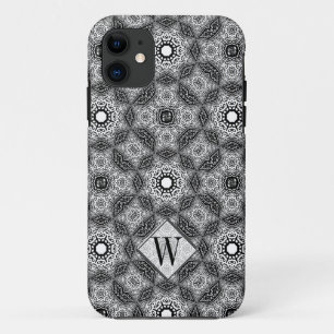 Para iPhone 11 Capa de telefone de Nome Personalizado Batik Geome