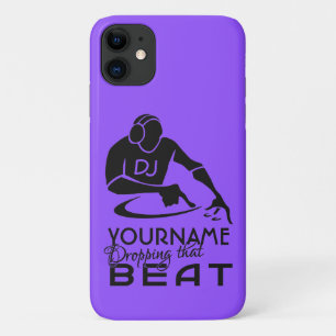 Para iPhone 11 Capa de telefone de nome personalizado DJ