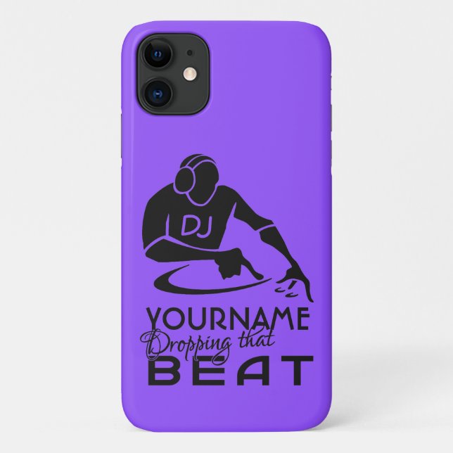 Para iPhone 11 Capa de telefone de nome personalizado DJ (Verso)