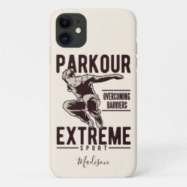 Para iPhone 11 CAPA DE TELEFONE de nome personalizado PARKOUR