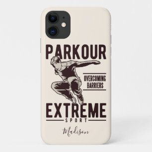 Para iPhone 11 CAPA DE TELEFONE de nome personalizado PARKOUR