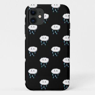 Para iPhone 11 Capa de telefone de Nuvem em Chuva