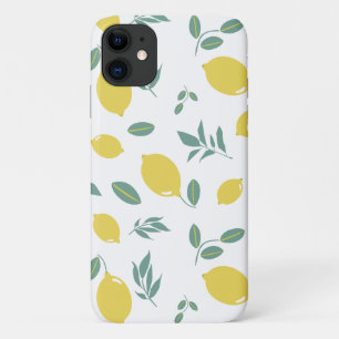 Para iPhone 11 Capa de telefone de Padrão de Limão Amarelo